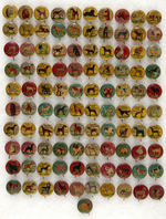 DOG “CHAMPION” GROUP OF 102 BUTTONS WITH ONLY 43 PREVIOUSLY KNOWN.