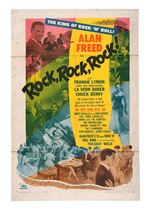 “ALAN FREED ROCK, ROCK, ROCK!” 1956 ORIGINAL RELEASE ONE SHEET MOVIE POSTER.