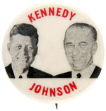 "KENNEDY/JOHNSON" SCARCE 1" JUGATE HAKE #3.