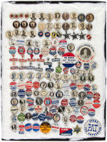 LARGE GROUP OF 146 LOCAL CANDIDATE BUTTONS MOST FROM EARLY 1900s TO 1940s.