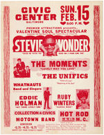 "VALENTINE SOUL SPECTACULAR" CONCERT HANDBILL FEATURING STEVIE WONDER.