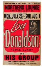 LOU DONALDSON JAZZ CONCERT POSTER.