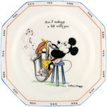 MICKEY MOUSE EXCEPTIONAL PARAGON CHINA PLATE.