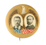 TR WITH EAGLE & FLAG CHOICE COLOR 1904 JUGATE BUTTON.