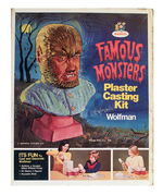 "FAMOUS MONSTERS" - WOLFMAN PLASTER CASTING KIT.