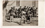 “INDIAN SCHOOL BOYS AT PLAY” EARLY 1900s BASEBALL GAME REAL PHOTO POSTCARD.