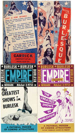 BURLESQUE EPHEMERA LOT.