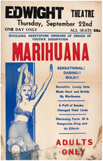 "MARIHUANA" WINDOW CARD.