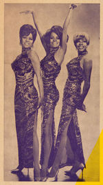 DIANA ROSS AND THE SUPREMES CONCERT WINDOW CARD.