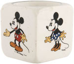 MICKEY & MINNIE MOUSE & PLUTO FRENCH CHINA EGG CUP PAIR.
