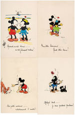 MICKEY MOUSE FRENCH POSTCARD LOT.