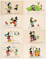 MICKEY MOUSE FRENCH POSTCARD LOT.