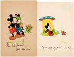 MICKEY MOUSE FRENCH POSTCARD LOT.