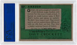 VERY RARE "DAVY CROCKETT" TOPPS VARIANT CARD #20A AMBUSH/AMBUSH PSA EX-MT 6.