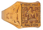 MINT TOM MIX RALSTON LOGO RING 1935.