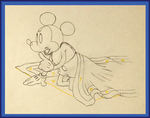 Mickey Mouse Cartoon Gulliver Mickey Pencil Drawing 1934
