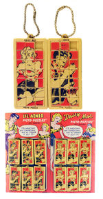 "LI'L ABNER/DAISY MAE PICTO-PUZZLES KEYCHAINS" ON ORIGINAL STORE CARDS.