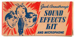 “JACK ARMSTRONG SOUND EFFECTS KIT AND MICROPHONE” UNUSED AND BOXED.