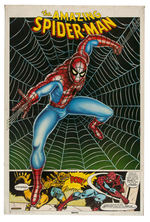 MARVEL COMICS "SUPERHEROES" POSTER DISPLAY BIN WITH SPIDER-MAN.