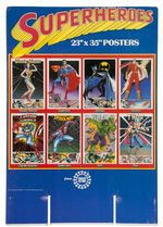 MARVEL COMICS "SUPERHEROES" POSTER DISPLAY BIN WITH SPIDER-MAN.