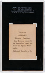 1923-1924 BILLIKEN BIENVENIDO JIMENEZ VARIANT PAIR BOTH SGC 40 VG 3 (RICHARD MERKIN COLLECTION).