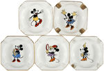 MICKEY & MINNIE MOUSE BAVARIAN CHINA ASHTRAY LOT.