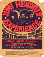 "JIMI HENDRIX EXPERIENCE" RARE CONCERT POSTER.