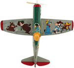 "HUCKLEBERRY HOUND AEROPLANE" BOXED FRICTION TOY.