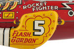 "FLASH GORDON ROCKET FIGHTER SHIP 5" VARIETY SPARKLING MARX WIND-UP.