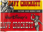 "WALT DISNEY'S DAVY CROCKETT" TOPPS 1¢ GUM CARD UNOPENED WAX PACK.