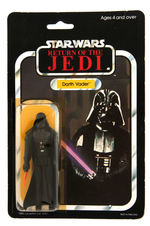 "STAR WARS: RETURN OF THE JEDI - DARTH VADER" ACTION FIGURE ON UK 65-BACK CARD.