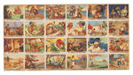 PIRATE'S PICTURE BUBBLE GUM RARE PROMOTIONAL GUM INC. SHEET.