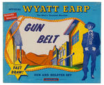 "OFFICIAL WYATT EARP GUN BELT - GUN AND HOLSTER SET."