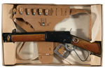 "THE OFFICIAL MARE'S LAIG - WANTED DEAD OR ALIVE" BOXED GUN & HOLSTER SET.