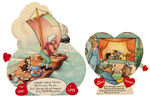 "PINOCCHIO" MECHANICAL VALENTINE CARD LOT.