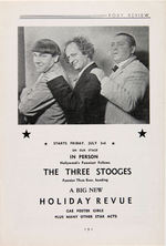 "ROXY REVIEW" WITH THE THREE STOOGES CONTENT.