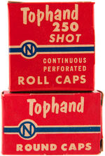 NICHOLS "FURY/TOPHAND" CAPS STOCK BOX TRIO.