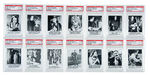 "THE MUNSTERS" LEAF PSA GRADED GUM CARD LOT.