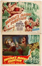 "TARZAN'S MAGIC FOUNTAIN" LOBBY CARD SET.