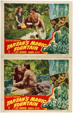 "TARZAN'S MAGIC FOUNTAIN" LOBBY CARD SET.