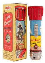 "LONE RANGER SIGNAL SIREN" BOXED FLASHLIGHT.