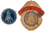 LONE RANGER FIRST EVER PAIR OF CLUB MEMBER BADGES FROM 1934.