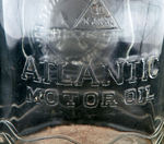 “ATLANTIC” OIL BOTTLES SET OF EIGHT WITH CARRIER.