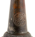 “JAY B. RHODES” OIL BOTTLES LOT OF FIVE VARIETIES WITH CARRIER.