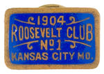 THEODORE ROOSEVELT RARE CLUB STUD FROM KANSAS CITY.