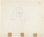 PINOCCHIO BLUE FAIRY PRODUCTION DRAWING ORIGINAL ART.