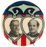 RARE TAFT AND BRYAN 1908 SALESMAN BUTTON.