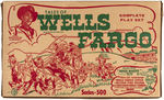 "TALES OF WELLS FARGO" FACTORY-SEALED MARX PLAYSET.