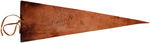 FRANK BUCK SIGNED "FRANK BUCK'S JUNGLELAND" NEW YORK WORLD'S FAIR LEATHER PENNANT.