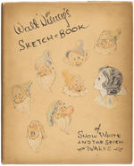 "WALT DISNEY'S SKETCH BOOK OF SNOW WHITE AND THE SEVEN DWARFS" EXCEPTIONAL HARDCOVER WITH DJ.